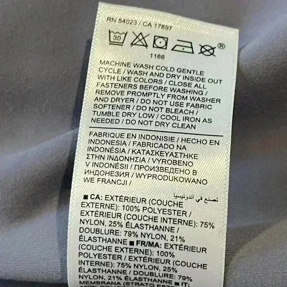 Athleta Wayfarer Blouson Bomber Jacket Size XXS, Blue,Waterproof,Athleisure,EUC - Picture 12 of 16
